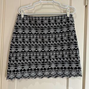 Loft Embroidery Skirt Size 10